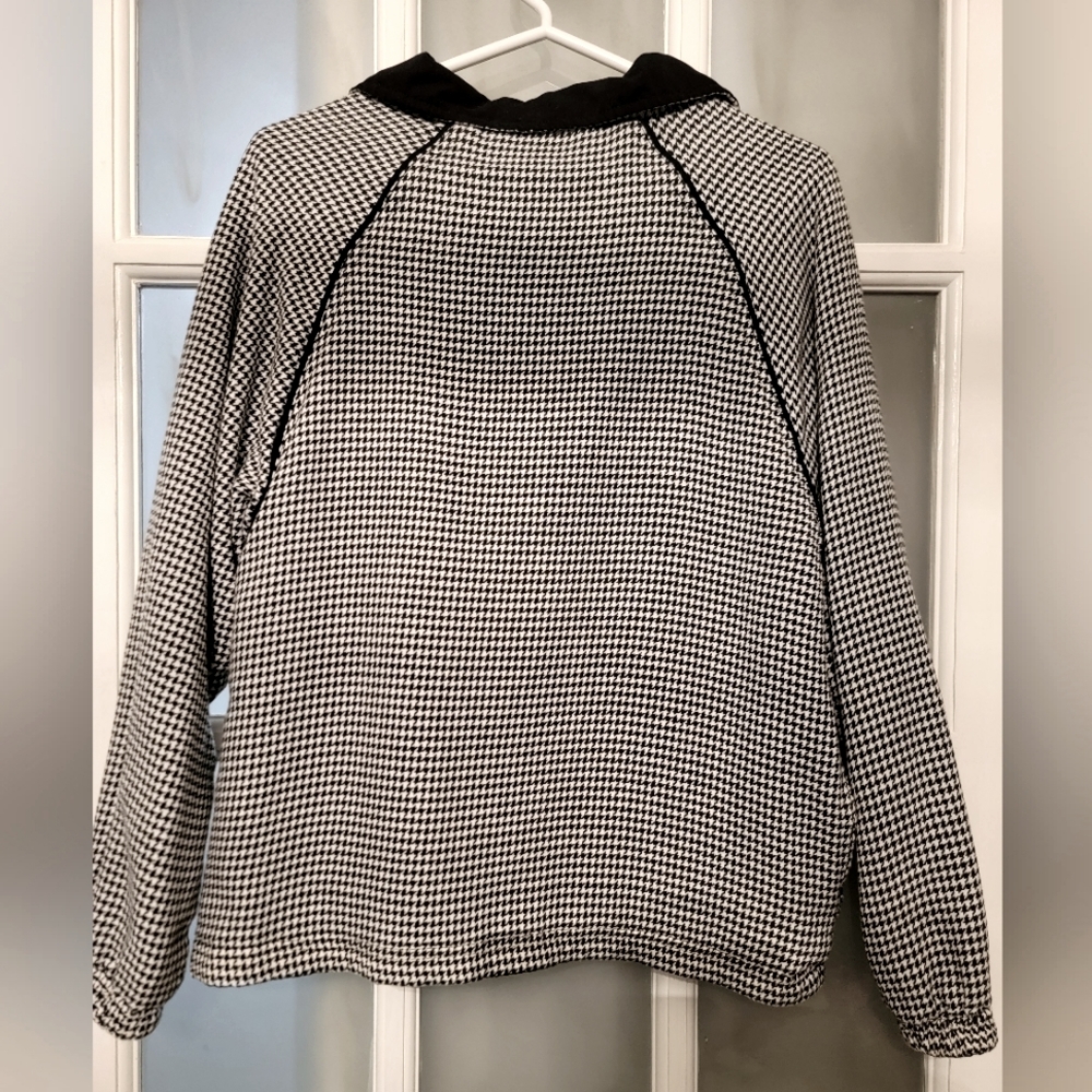 🔴Activology Vintage Reversible lightweight bomber jacket Houndstooth Must Have! - Picture 4 of 7